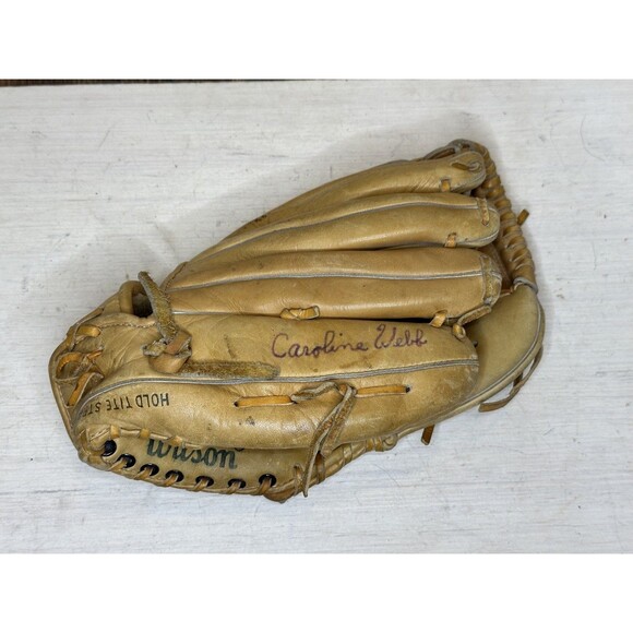 WILSON A2143 Baseball Leather Glove LFHT GLOVE FITS RH Vintage - Picture 2 of 5